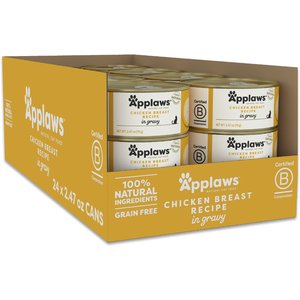 Applaws Chicken Breast with Chicken Liver in Broth Limited Ingredient Cat Food Pots, 2.12-oz pot, case of 18