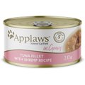 Applaws Tuna & Shrimp in Gravy Limited Ingredient Canned Wet Cat Food, 2.47-oz can, case of 24