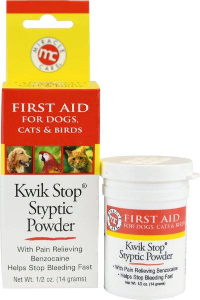 Miracle Care Kwik-Stop Styptic Powder for Dogs, Cats & Birds, .5-oz jar slide 1 of 7
