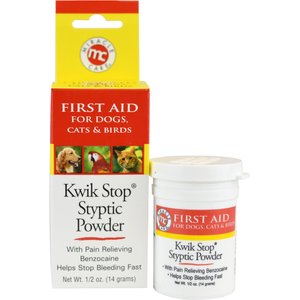 Miracle Care Kwik-Stop Styptic Powder for Dogs, Cats & Birds, .5-oz jar