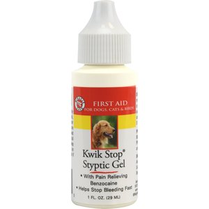 Miracle Care Kwik Stop Styptic Gel for Dogs, Cats & Birds, 1-oz bottle 
