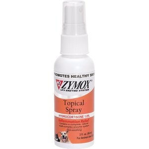 ZYMOX Topical Spray with Hydrocortisone 1.0 for Dogs Cats 2 fl oz bottle Chewy