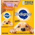 Pedigree Chopped Dinner Variety Pack Adult Wet Dog Food, 3.5-oz pouch, case of 8