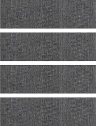 Bungalow Flooring FlorArt Barbury Weave Gray Indoor Stair Treads, 4-pack