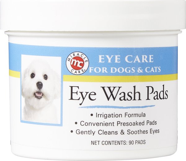 Miracle Care Sterile Eye Wash Pads for Dogs & Cats, 90 count slide 1 of 9