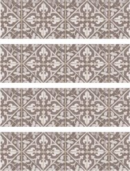 Bungalow Flooring FlorArt Javid Indoor Stair Treads, Khaki, 4-pack