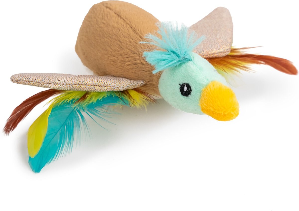 CATSTAGES Flapperz Duck Plush Interactive Catnip Cat Toy, Multicolor