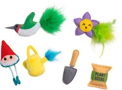 Catstages Garden Fur-ends Plush Catnip Cat Toy, Multicolor, 6 count