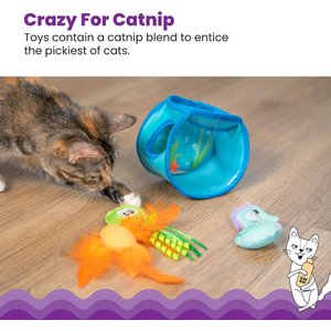 CATKINS CATNIP CATERPILLAR TEASER CAT TOY : By LeisureGrow