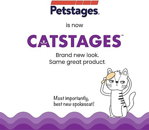 Catstages Hide & Seek Fish Bowl Interactive Cat Puzzle Toy, Blue