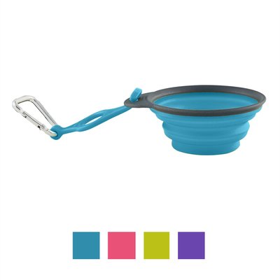 Dexas Popware for Pets Collapsible Travel Cup with Bottle Holder & Carabiner, slide 1 of 1