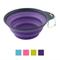 Show in main carousel: Dexas Popware for Pets Collapsible Travel Non-Skid Silicone Dog & Cat Bowl with Carabiner, Purple, 1-cup slide 1 of 7