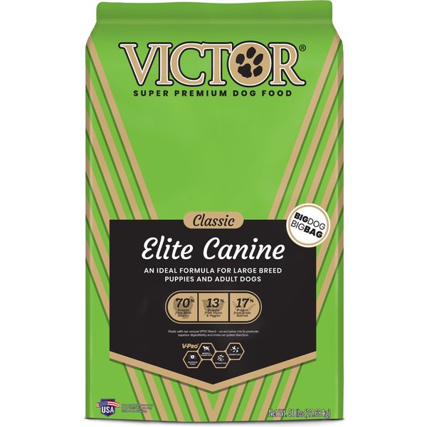 VICTOR Classic Elite Canine Dry Dog Food, 50-lb bag - Chewy.com