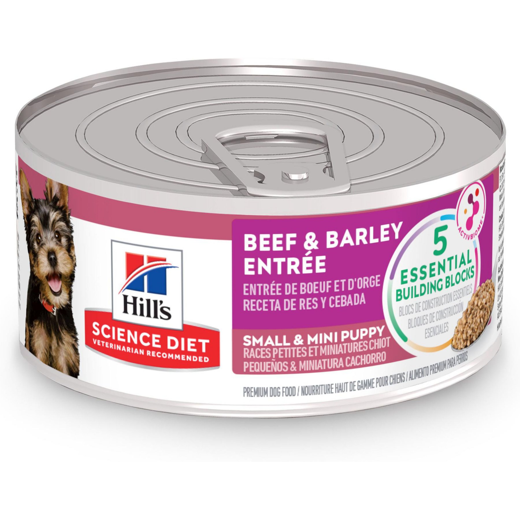 HILL S SCIENCE DIET Puppy Small Mini Beef Barley Entr e Canned