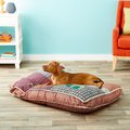 Aspen Pet Quilted Novelty Pillow Dog Bed with Removable Cover, Color varies