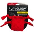 Playology Puppy Sensory Snail Peanut Butter Dog Toy, Red, Small