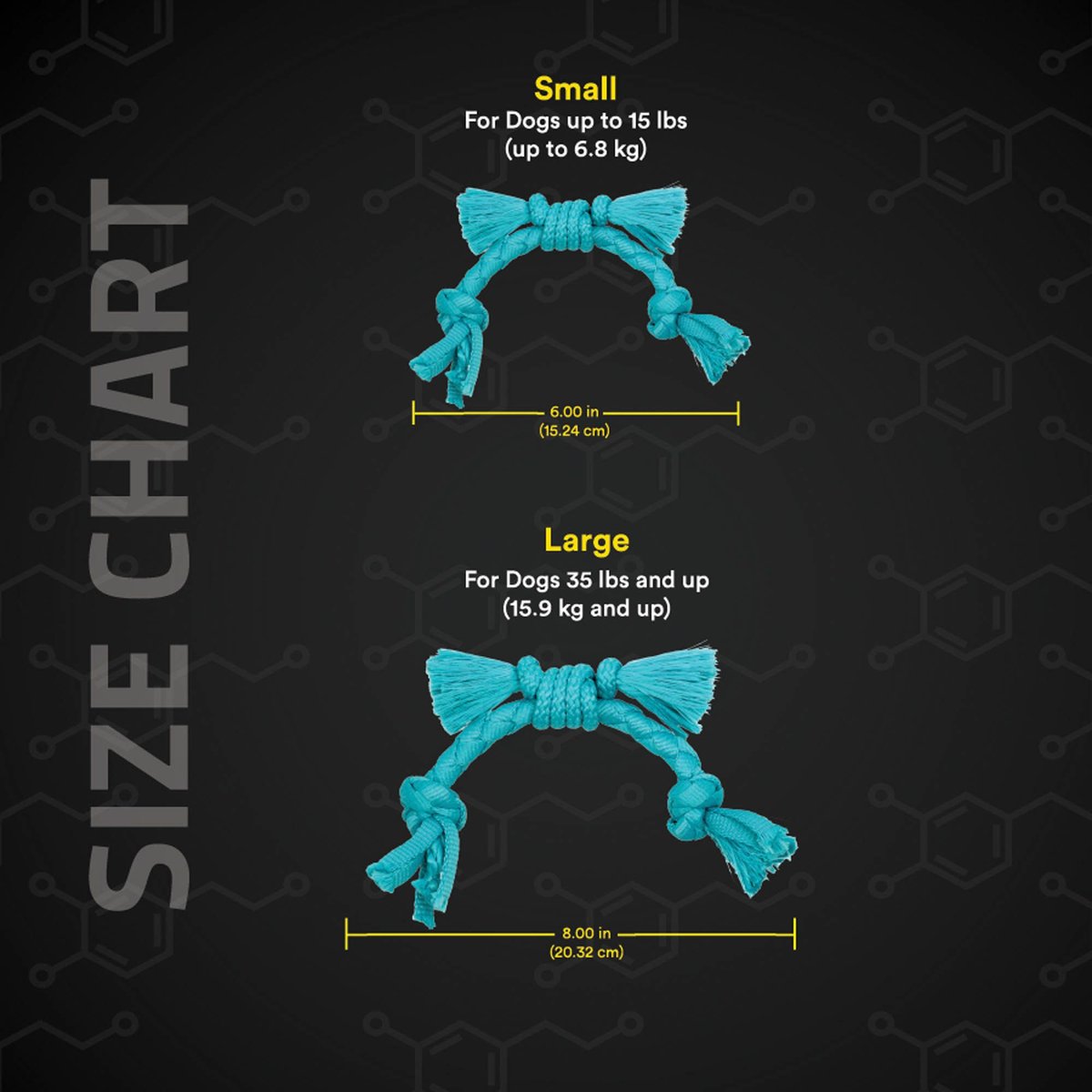 PLAYOLOGY Puppy Sensory Rope Peanut Butter Dog Toy, Blue, Small - Chewy.com