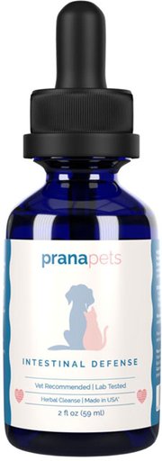 Prana Pets Intestinal Defense Dewormer Medicine for Dogs & Cats, 2-oz bottle