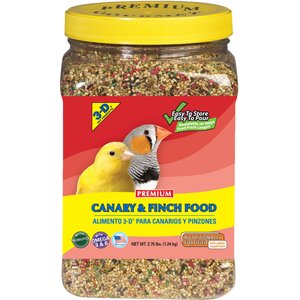 3-D Canary & Finch Food, 2.75-lb jar