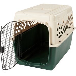 Petmate Ruff Maxx Dog & Cat Kennel, Off White/Green, 40-in, 70-90-lbs