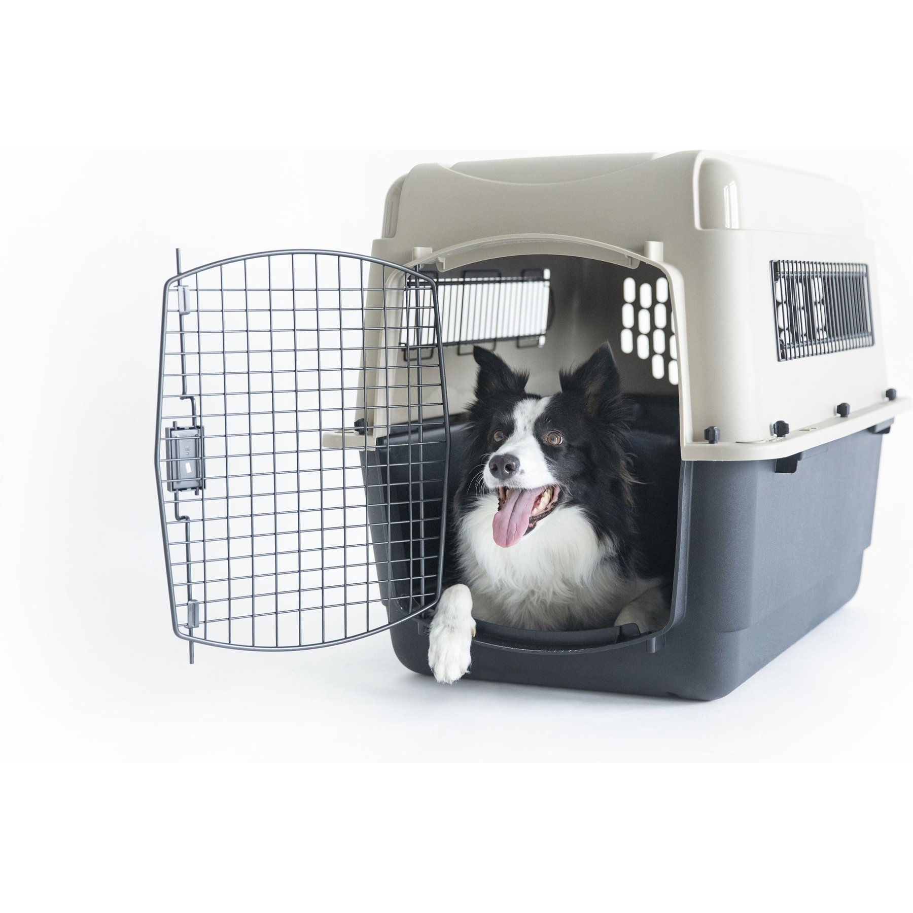 Petmate Petmate Ultra Vari Dog Kennel, Taupe/Black, 32-in, 30-50-lbs