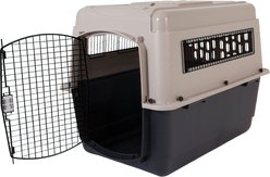 Petmate Ultra Vari Dog Kennel, Taupe/Black, 36-in, 50-70-lbs
