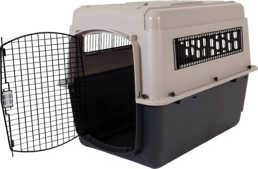 Petmate Ultra Vari Dog & Cat Kennel, Taupe/Black, 36-in