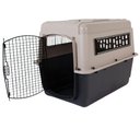 Petmate Ultra Vari Dog Kennel, Taupe/Black, 36-in, 50-70-lbs