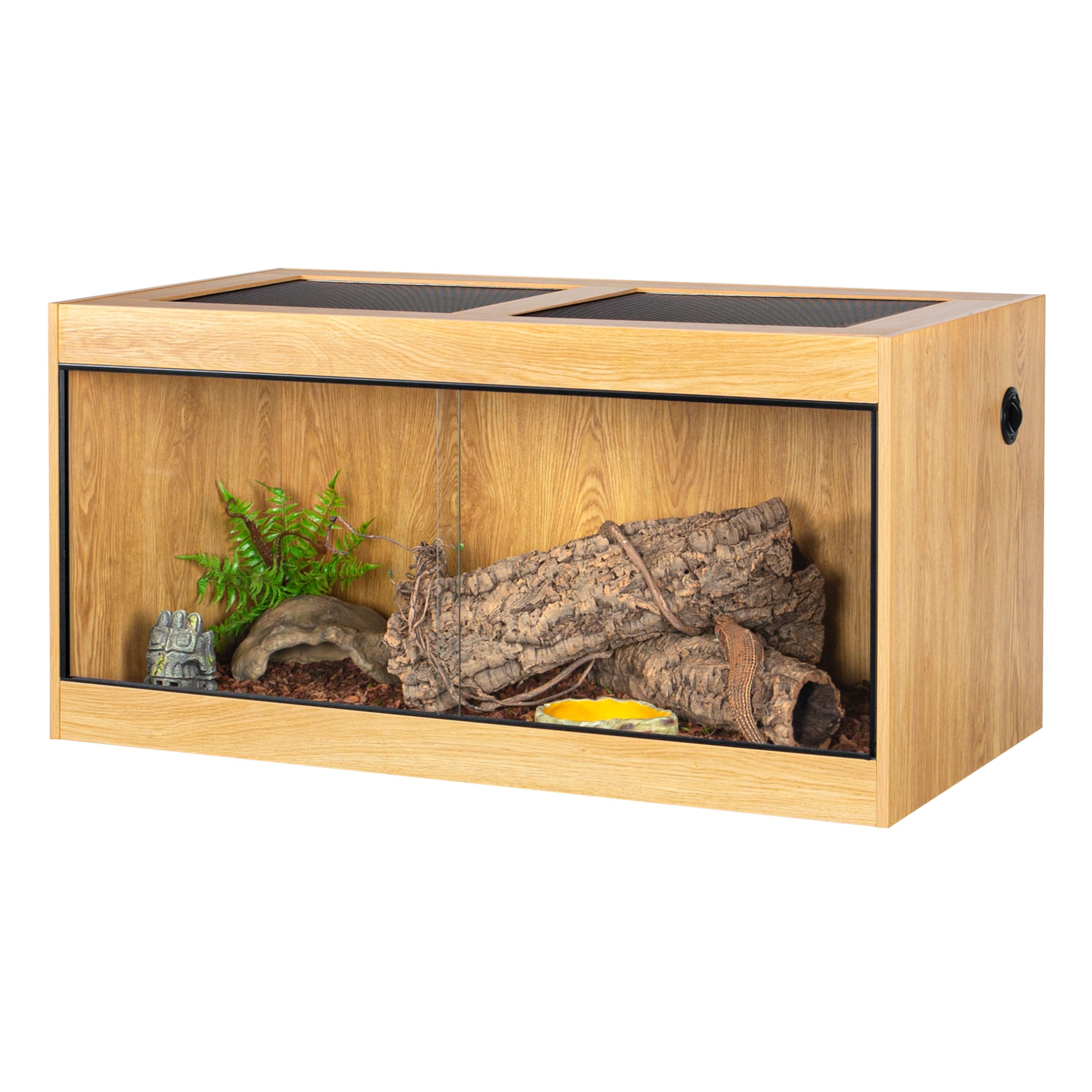 REPTI ZOO 120gal Wooden Reptile Terrarium, Yellow reviews