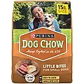 Dog Chow Adult Little Bites with Real Chicken & Beef Small Breed Dry Dog Food, 15-lb bag
