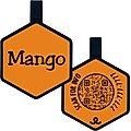 Besties QR Code Silicone Dog ID Tag, Orange