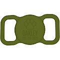 Besties Paw Dog AirTag Holder, Olive