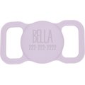 Besties Name Only Dog AirTag Holder, Lilac