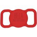 Besties Name Only Dog AirTag Holder, Red