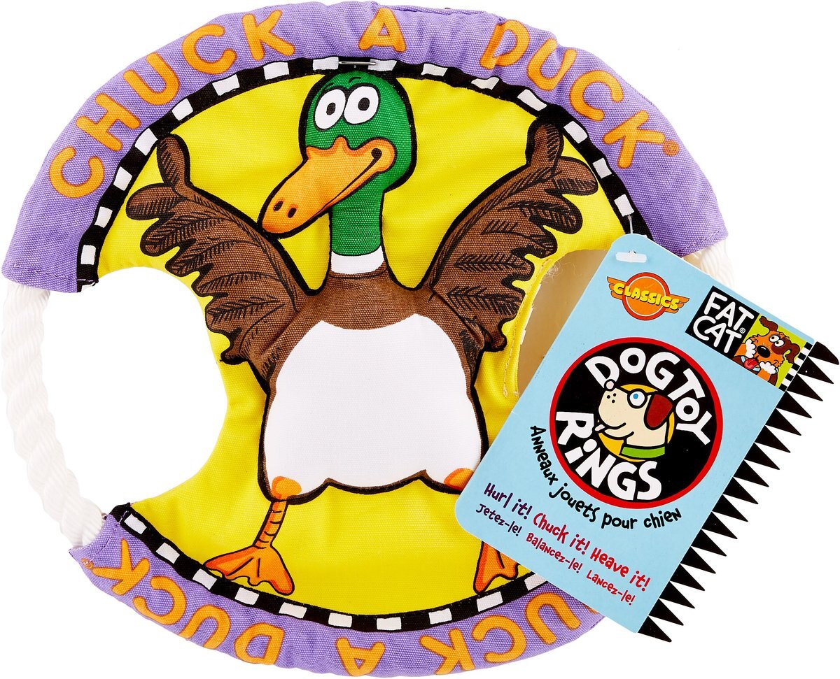 FAT CAT Classic Rings Dog Toy, Character Varies - Chewy.com