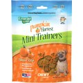 Emerald Pet Pumpkin Harvest Mini Trainers Pumpkin Soft & Chewy Dog Treats, 6-oz bag