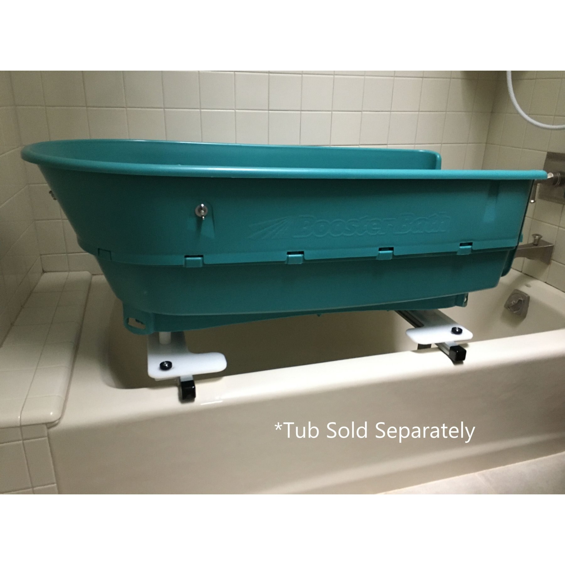 Discontinued KLEANDOG Tub Adapter Booster Dog Bath, Silver