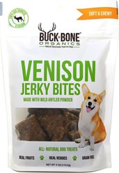 Buck Bone Organics Venison Jerky Bites Dog Treats, 4-oz bag