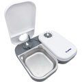 Closer Pets Two-meal Automatic Cat & Dog Feeder, White