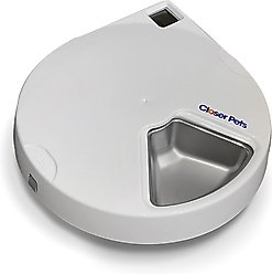 Closer Pets Five-meal Automatic Cat & Dog Feeder with Digital Timer, White slide 2 of 9