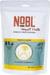NOBL Yogurt Melts Probiotic with Pineapple Dog Treat, 50-gram bag