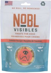 NOBL Visibles Salmon Recipe Dog Treat, 1.5-oz bag