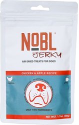 NOBL Air Dried Chicken & Apple Dog Jerky Treat, 50-g bag slide 1 of 4