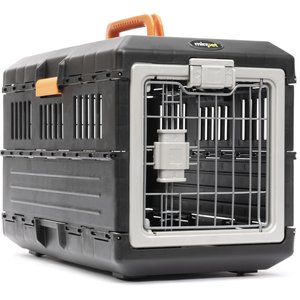 Mirapet USA Airline Travel Carrier Dog & Cat Crate, Black, Small