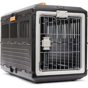 Mirapet USA Airline Travel Carrier Dog & Cat Crate, Black, Large