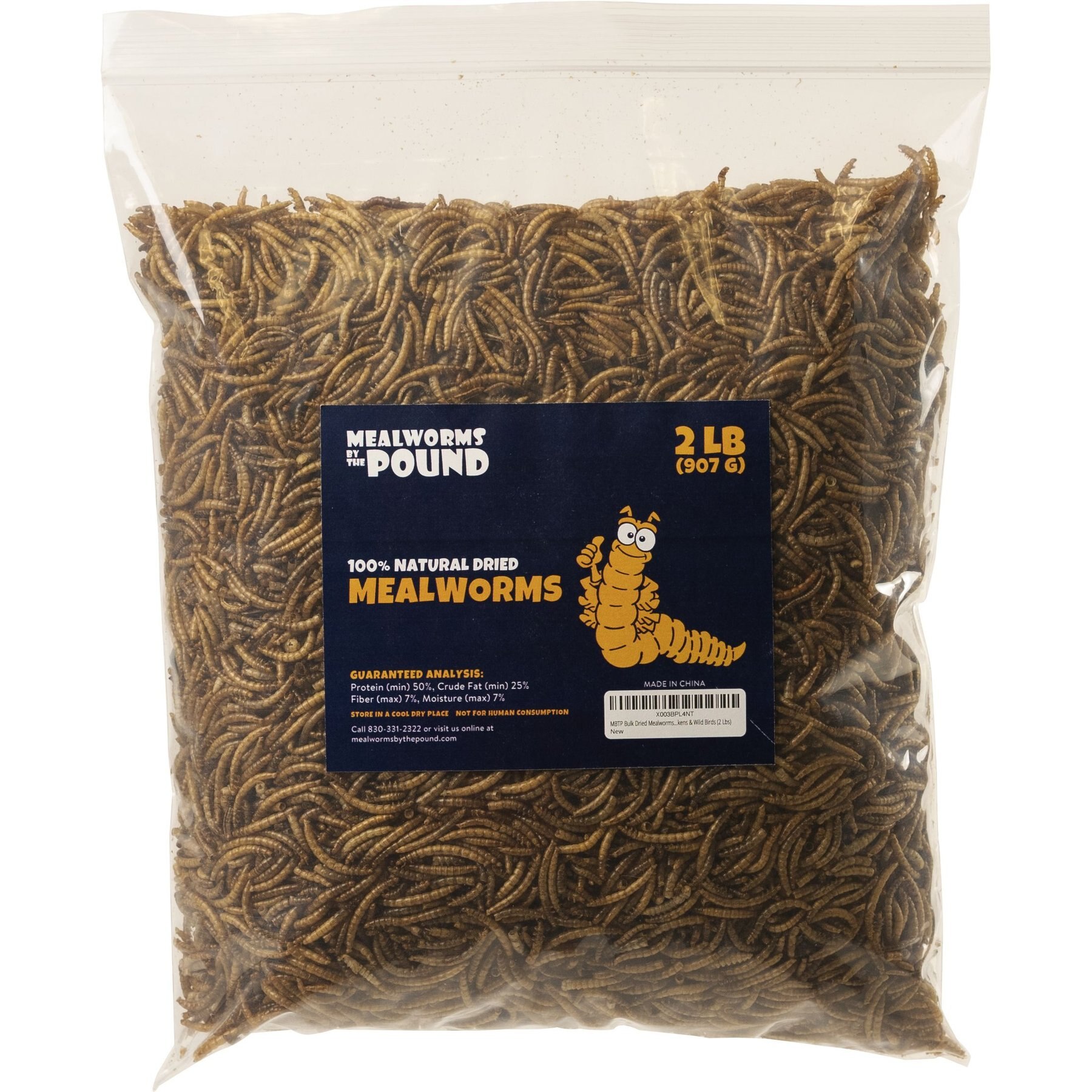 MEALWORMS BY THE POUND Mealworms Treat, 2lb bag