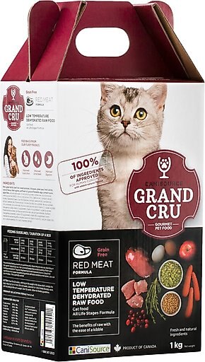 Canisource Grand Cru Grain-Free Red Meat Dehydrated Cat Food, 2.2-lb bag