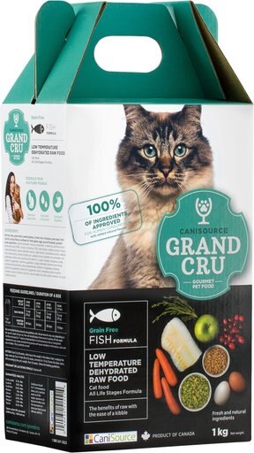 Canisource Grand Cru Grain-Free Fish Dehydrated Cat Food, 2.2-lb bag