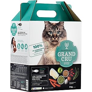 Canisource Grand Cru Grain-Free Fish Dehydrated Cat Food, 6.61-lb bag