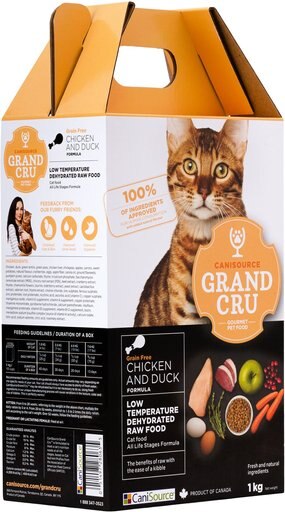 Canisource Grand Cru Grain-Free Chicken & Duck Dehydrated Cat Food, 2.2-lb bag